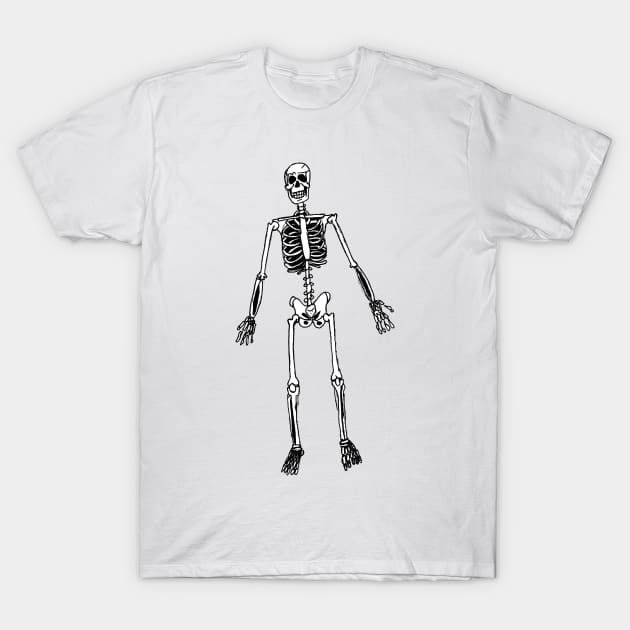 Generic Halloween Skeleton T-Shirt by MacSquiddles